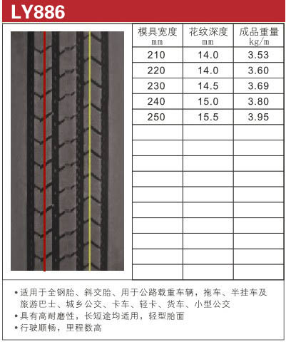 路鹰胎面胶LY886 ([list:p_xh])