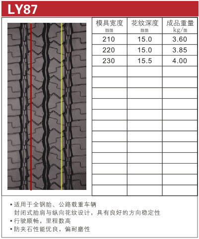 路鹰胎面胶LY87 ([list:p_xh])